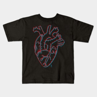 3d heart Kids T-Shirt